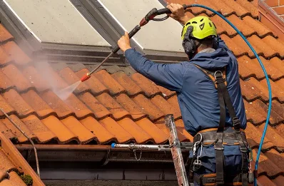 Démoussage et hydrofuge de toiture à Laheycourt